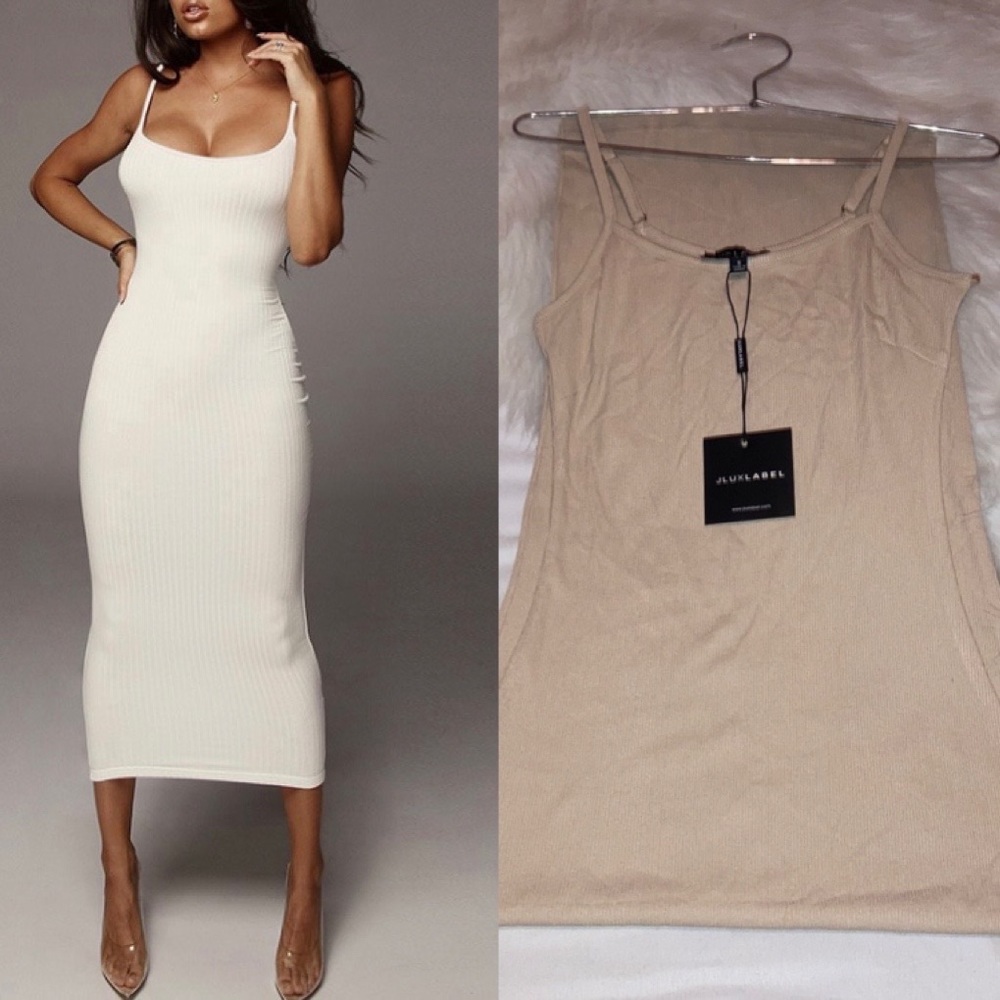 JLuxlabel Nude Maxi Dress